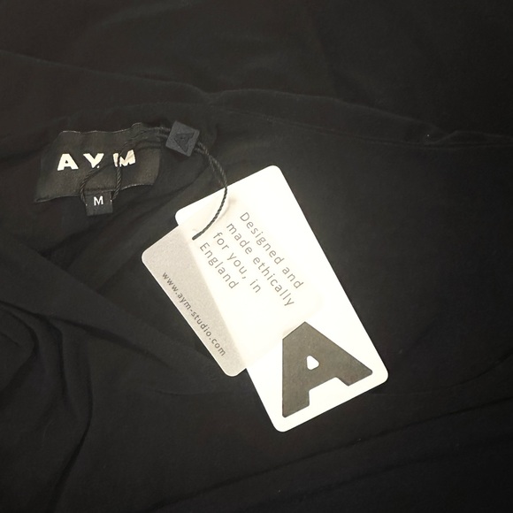 NWT AYM Studio Walter Reversible Maxi Dress Black Medium M - Picture 4 of 5